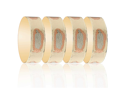 25MM Virgin Mary Three Tone Plated Bangle